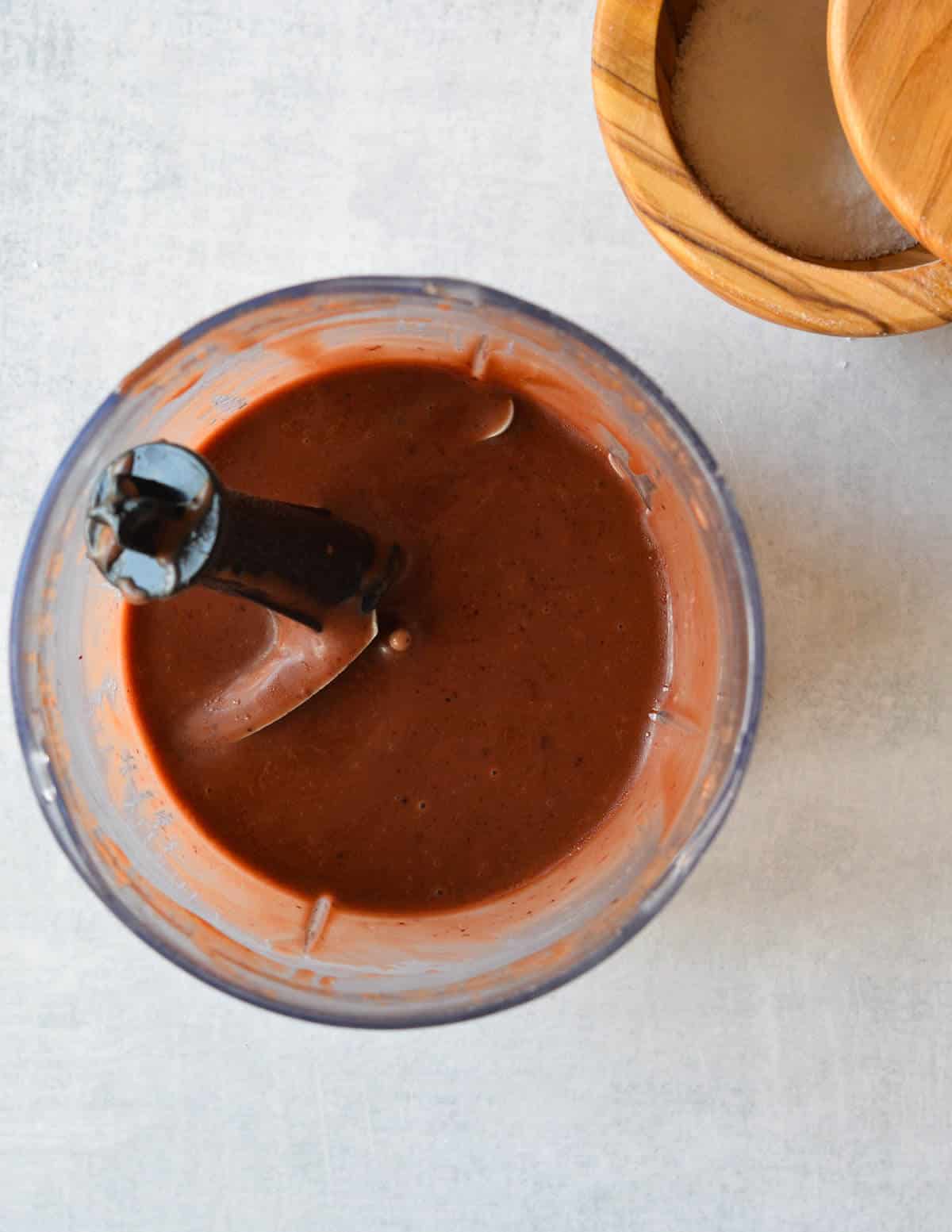 balsamic jam dressing in a food processor.