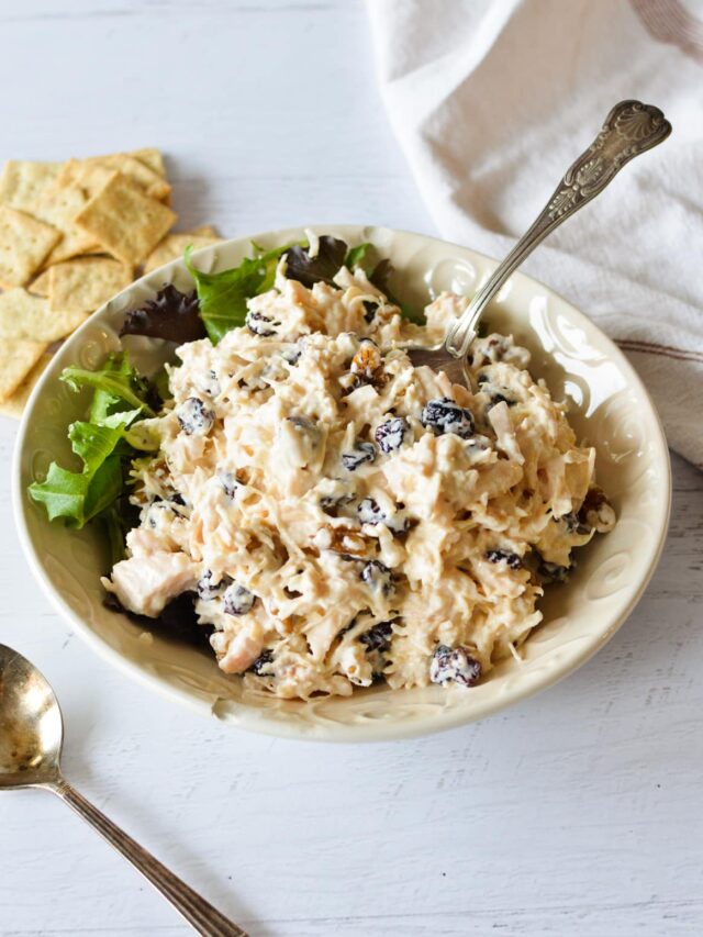 Easy Chicken Salad - caramel and cashews