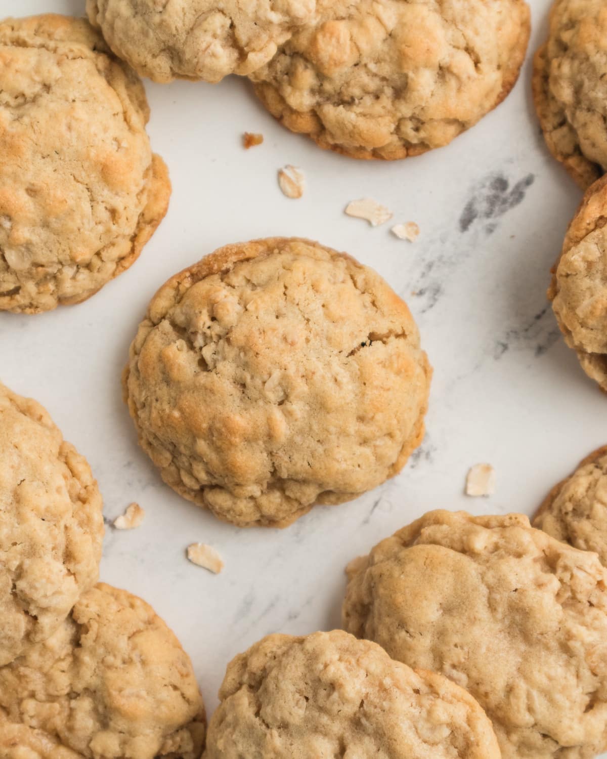 gluten-free oatmeal cookies on the counter
