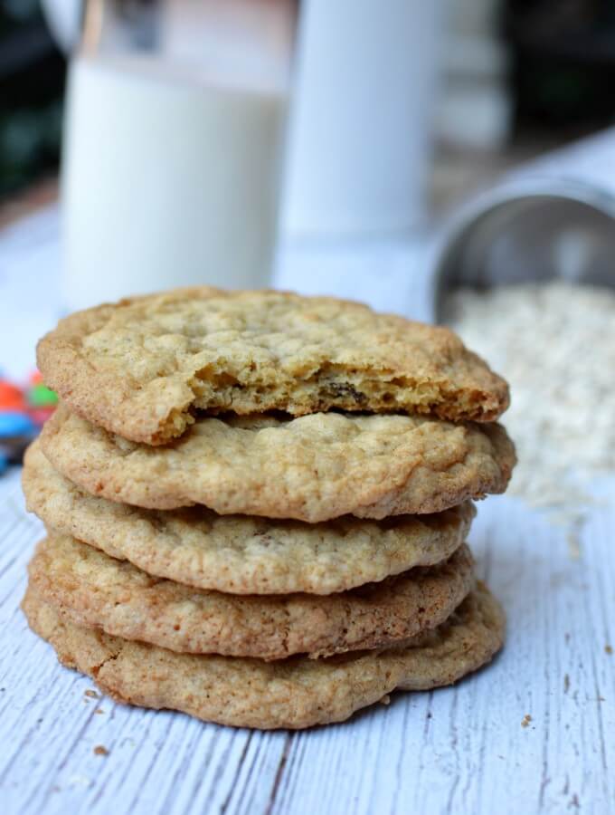 Gluten Free Oatmeal Cookies - caramel and cashews