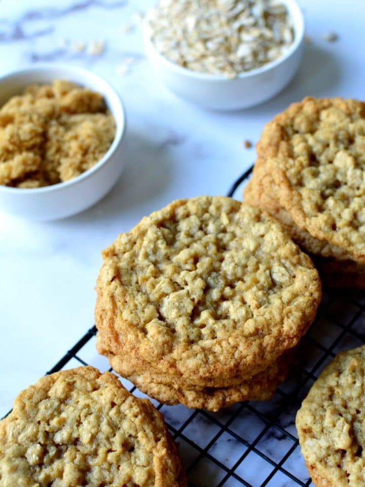 Gluten Free Oatmeal Cookies - caramel and cashews