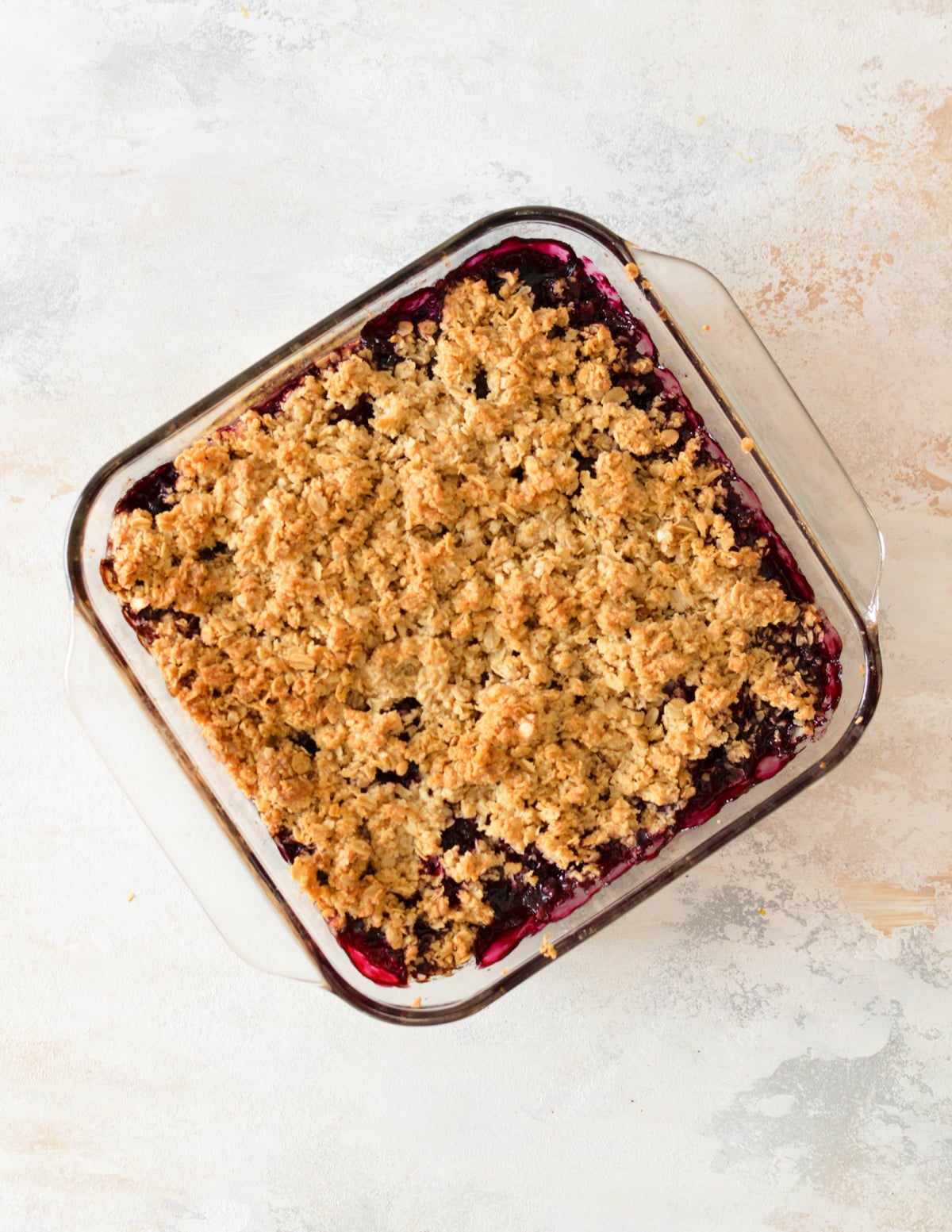 a mixed berry crisp