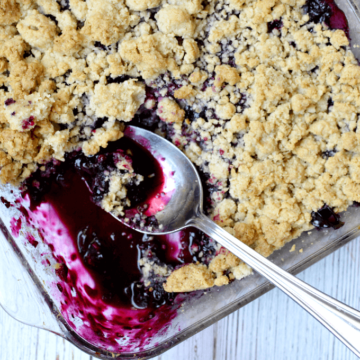 gluten free blueberry crisp