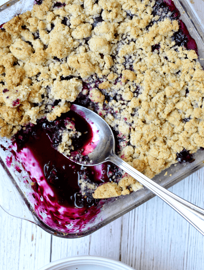 gluten free blueberry crisp