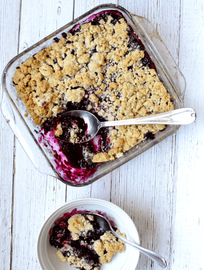 gluten free blueberry crisp