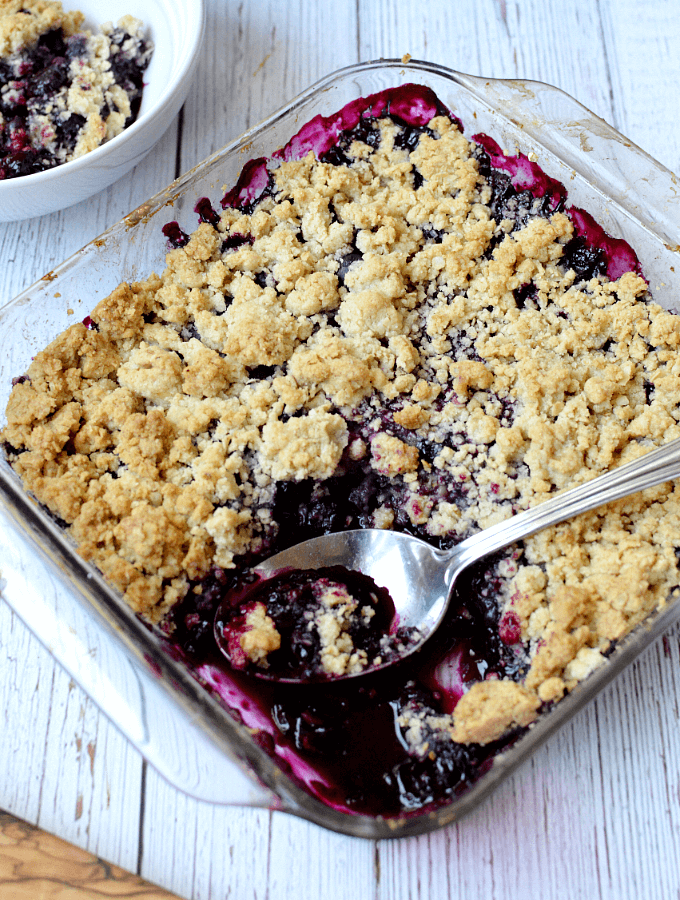 gluten free blueberry crisp