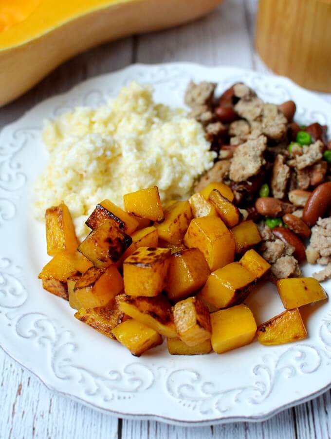 Easy Sautéed Butternut Squash - caramel and cashews