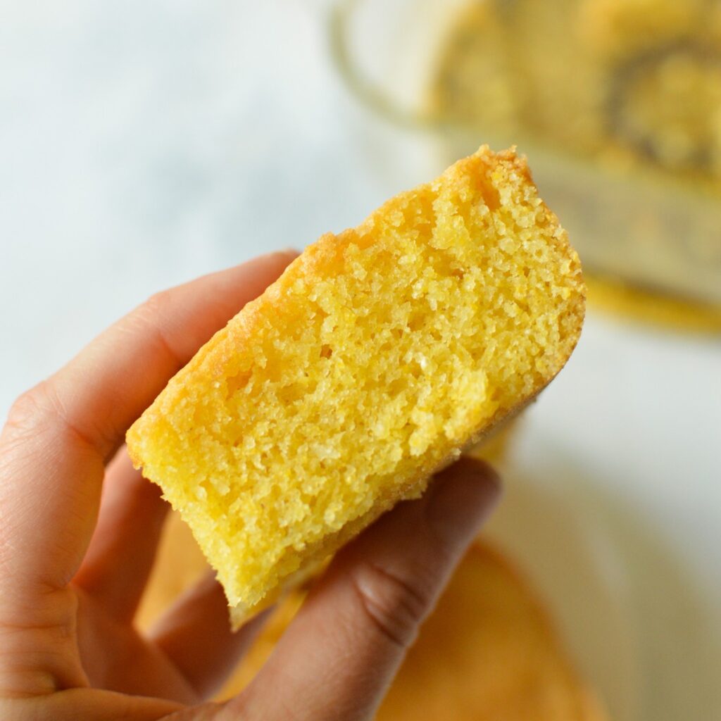 Almond Flour Cornbread [With Cornmeal] caramel and cashews