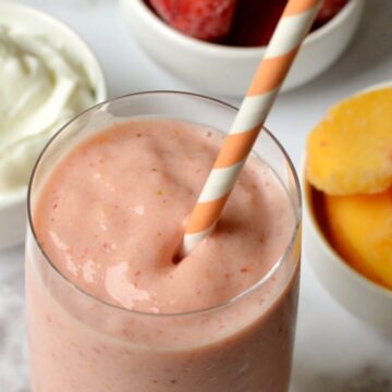 strawberry peach smoothie