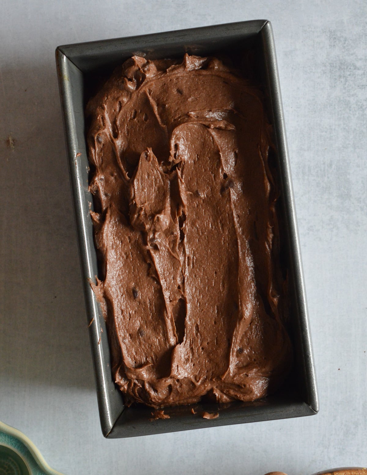 unbaked gluten free chocolate pound cake
