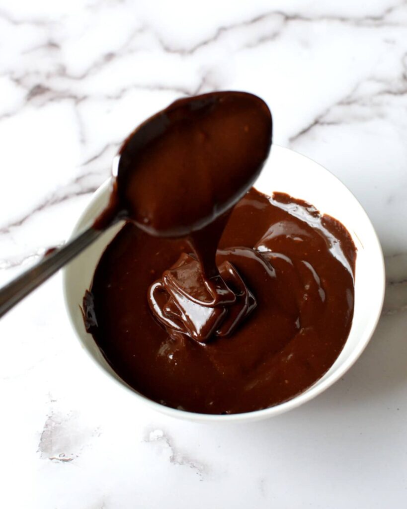 Chocolate Ganache without Cream caramel and cashews