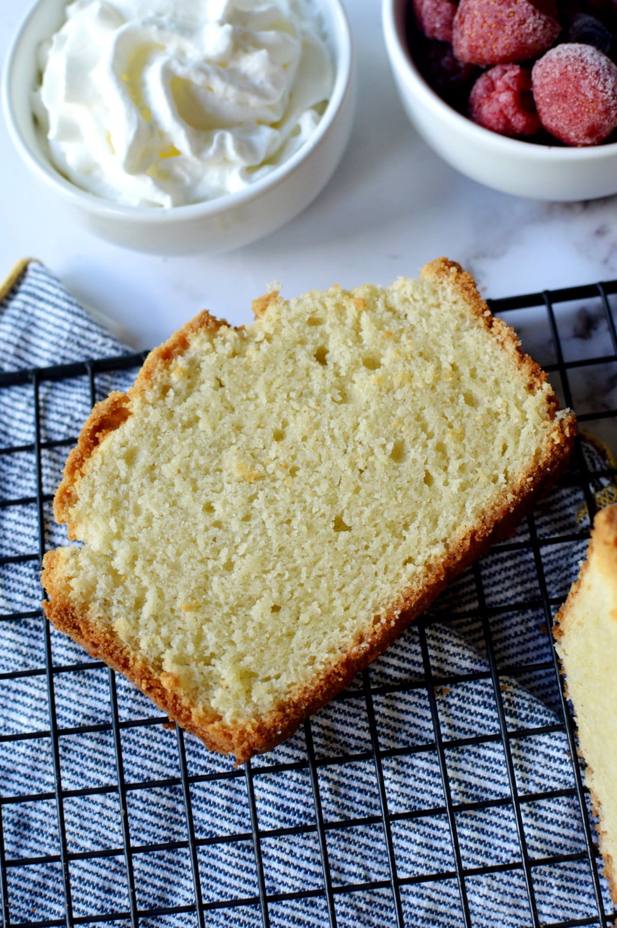 Gluten Free Sour Cream Pound Cake - caramel and cashews