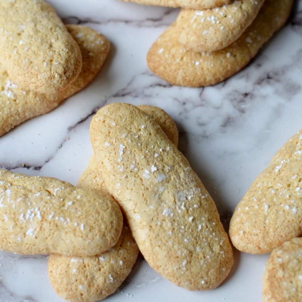 Gluten Free Ladyfingers caramel and cashews