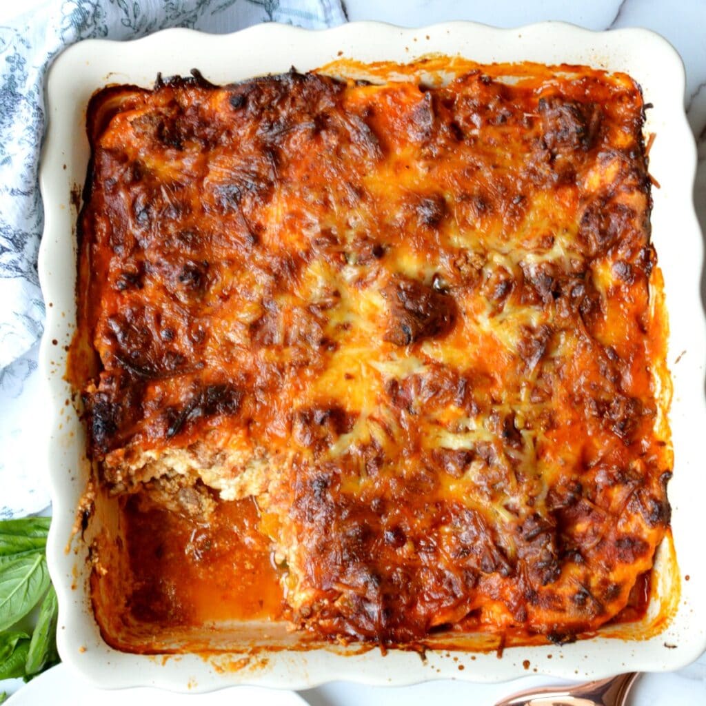 Butternut Squash Lasagna No Noodles & Gluten Free caramel and cashews