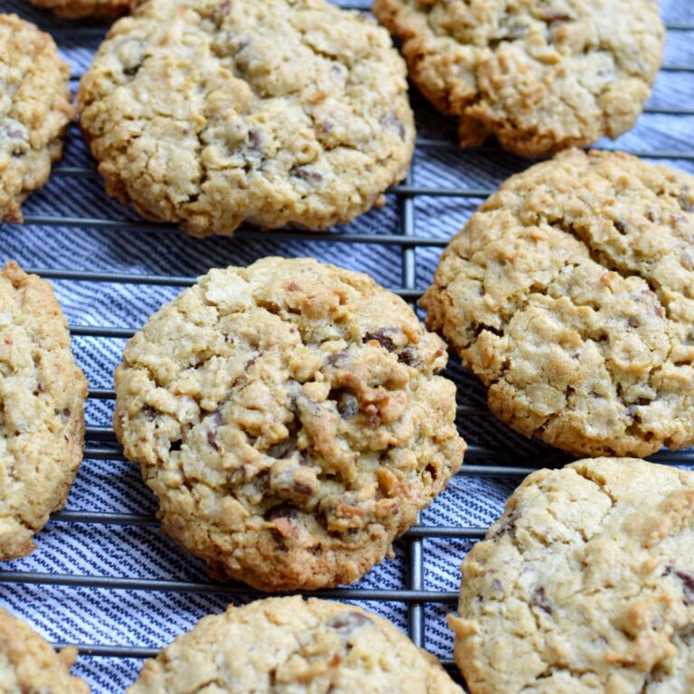 Gluten Free Cowboy Cookies - caramel and cashews