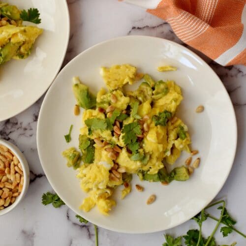 avocado scrambled eggs