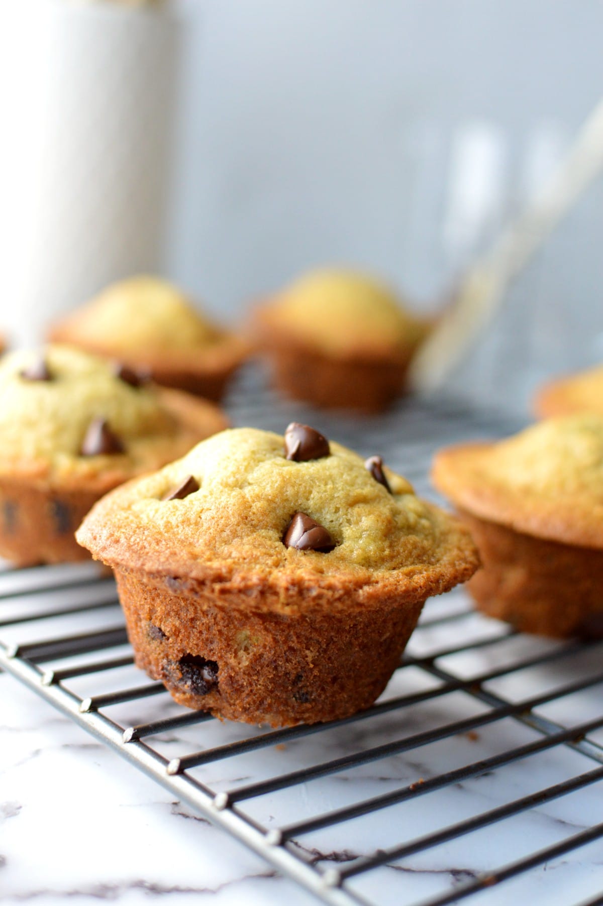 gluten free banana chocolate chip muffins