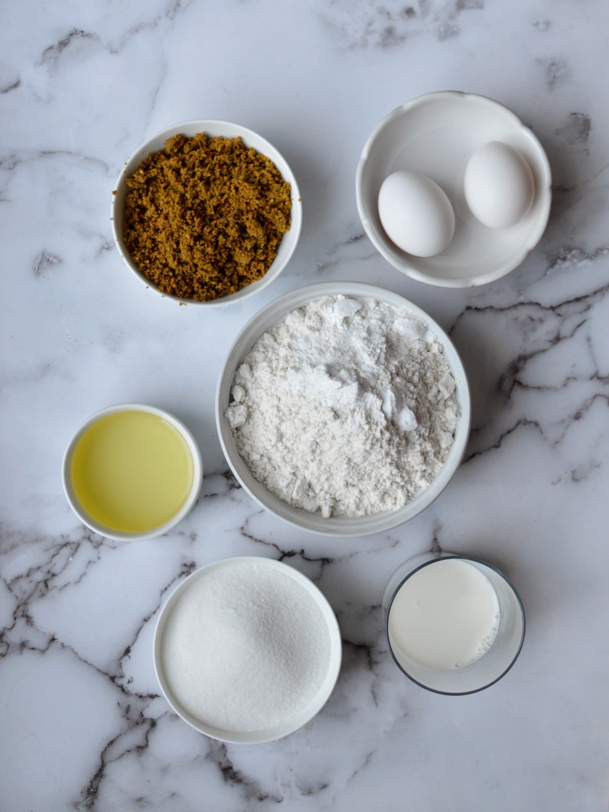 ingredients for gluten free pistachio cake