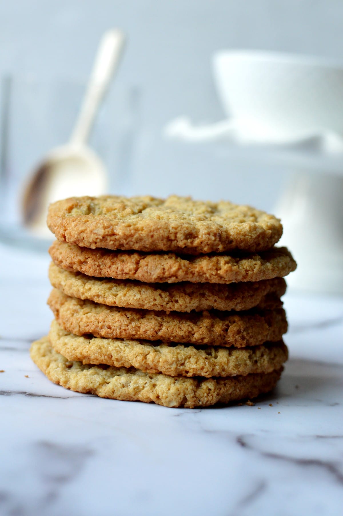 a stack of cookies