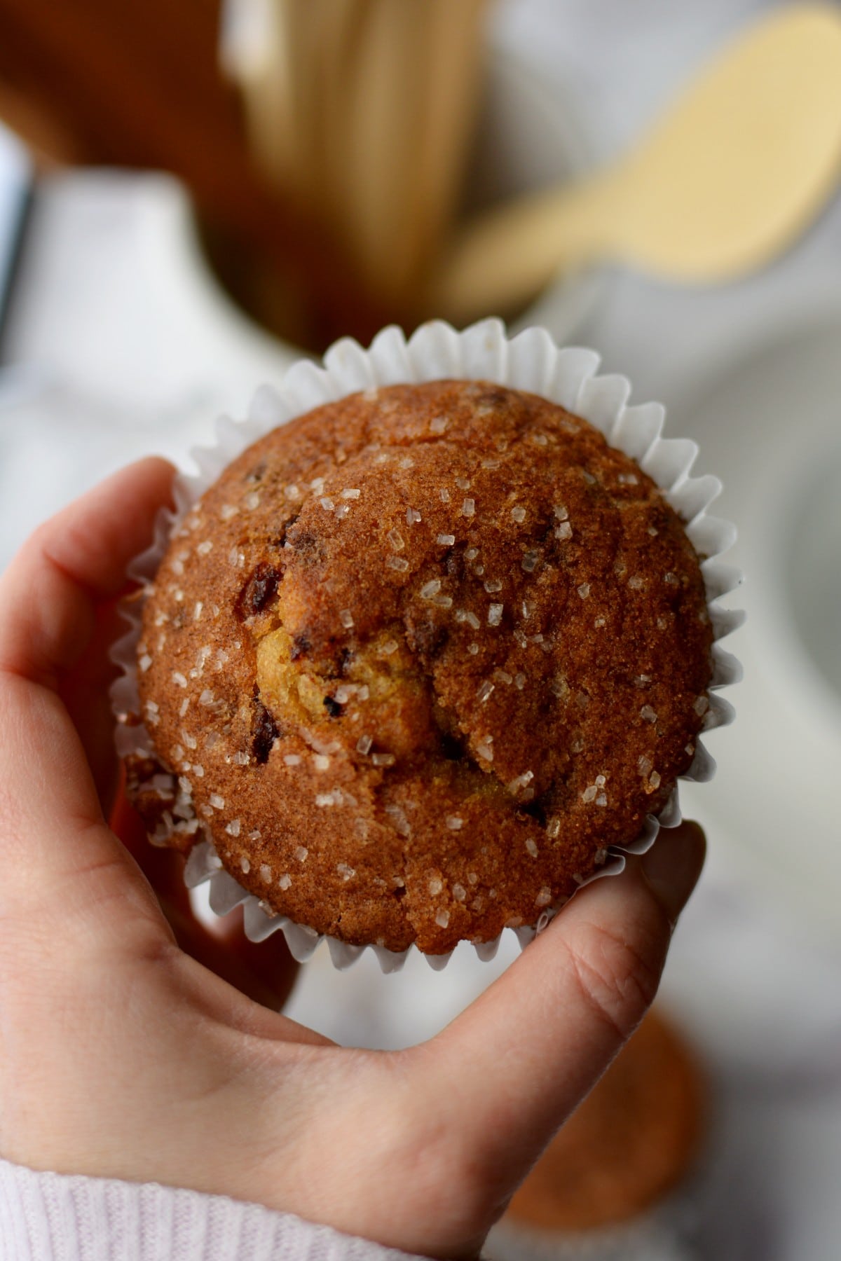 top of a gluten free muffin