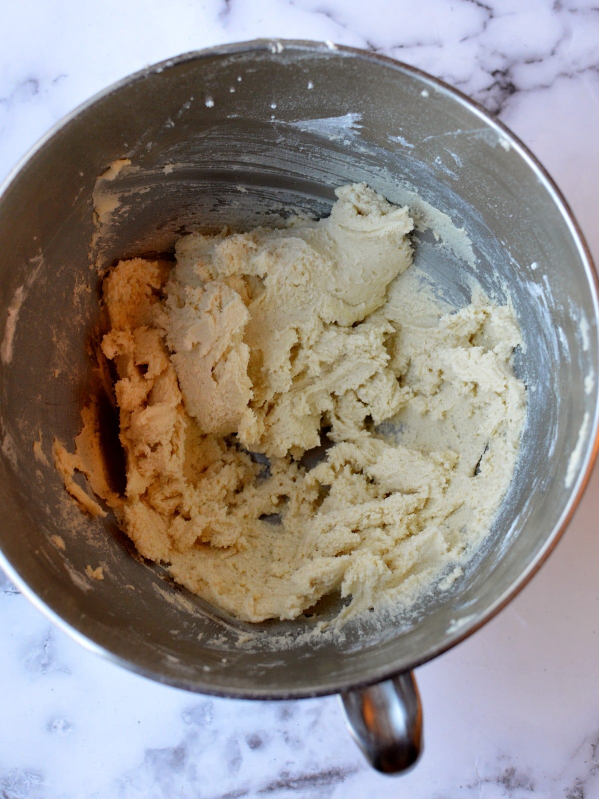 a bowl of gluten free cookie dough