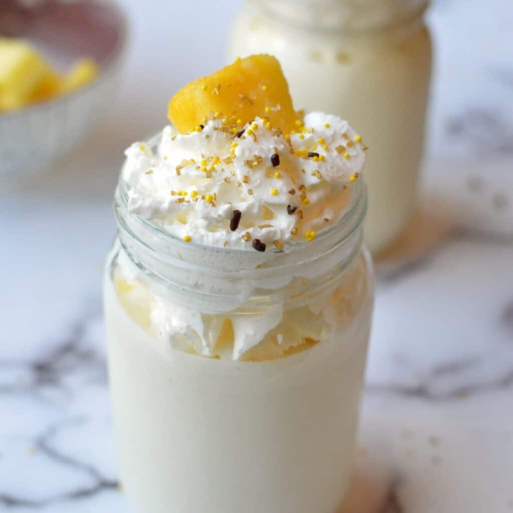 Pineapple Milkshake - caramel and cashews