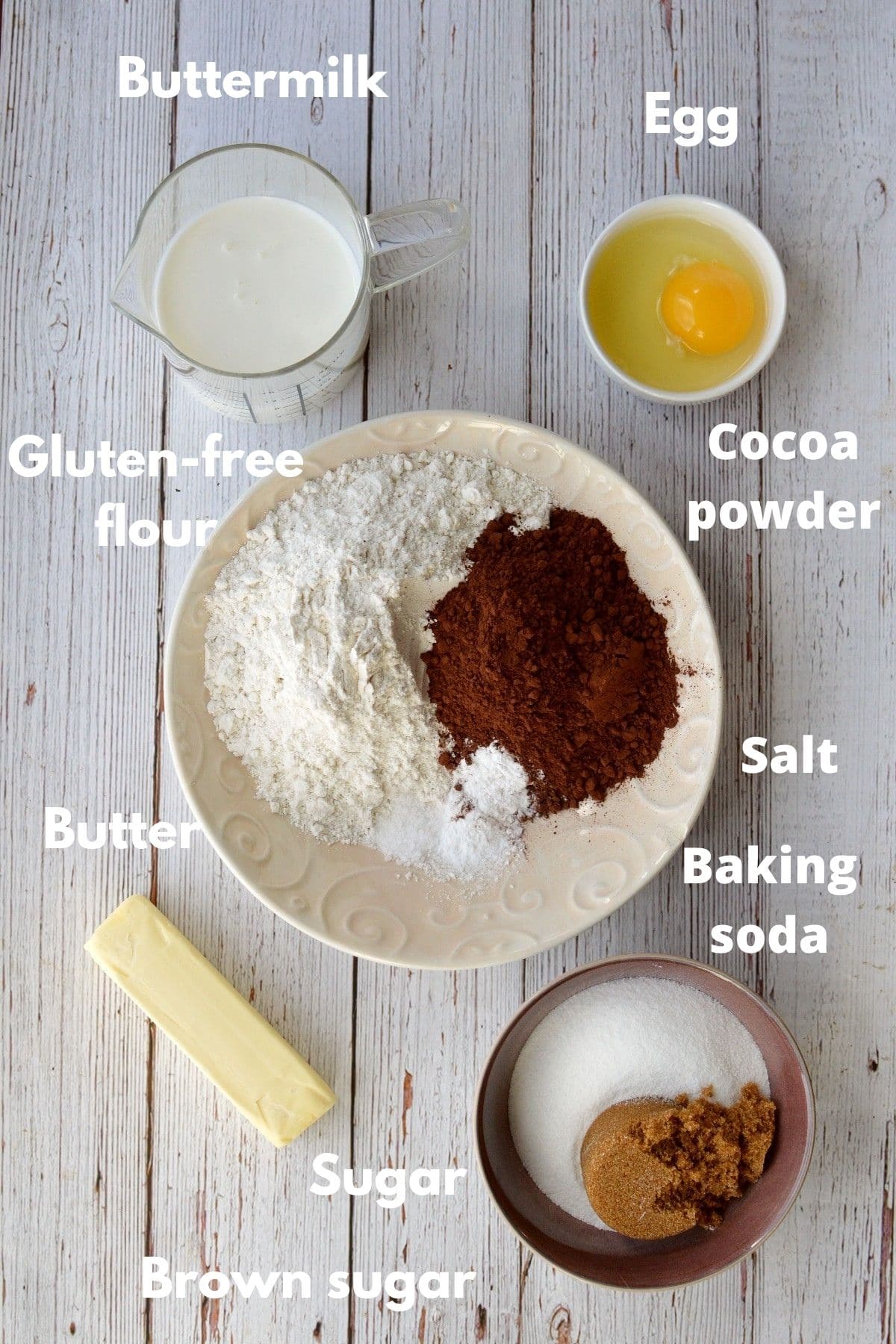 ingredients for gluten-free whoopie pies