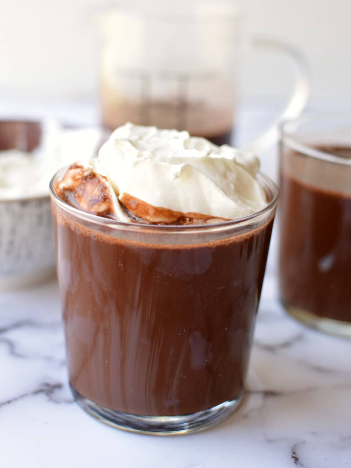 Oat Milk Hot Chocolate caramel and cashews