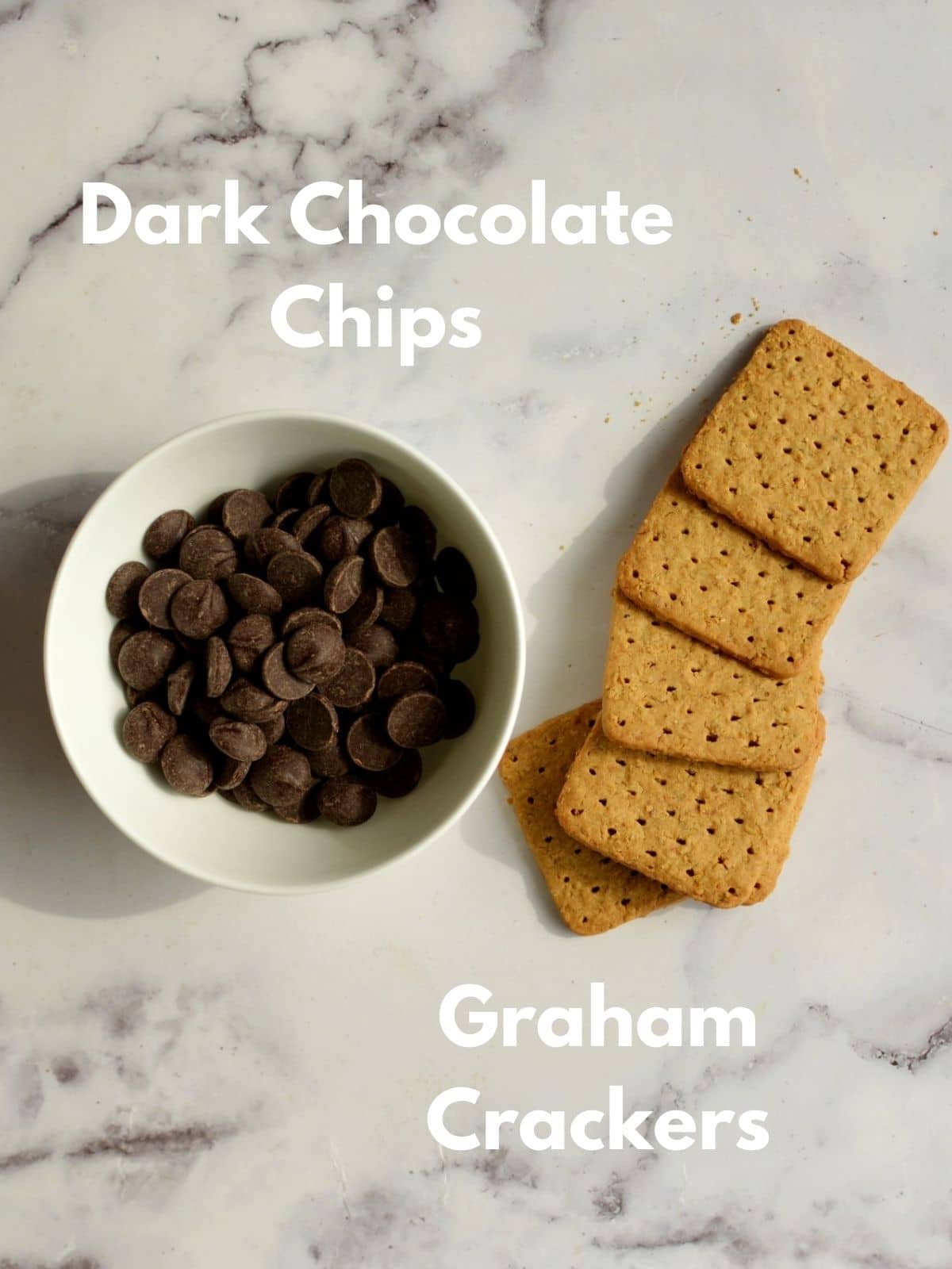 ingredients for chocolate covered graham crackers