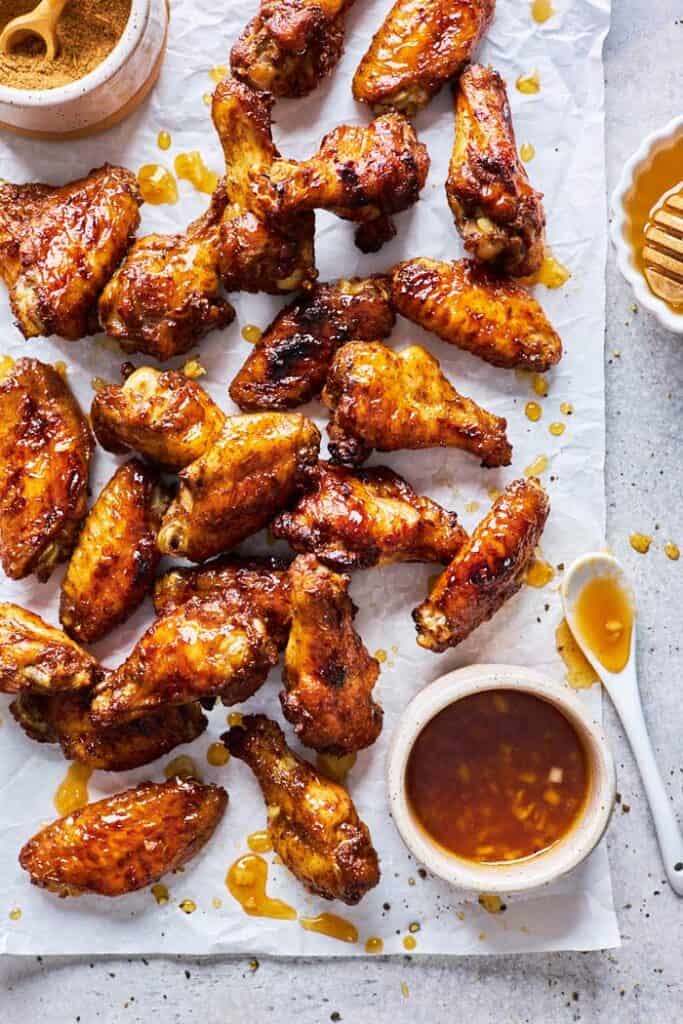 honey garlic jerk wings