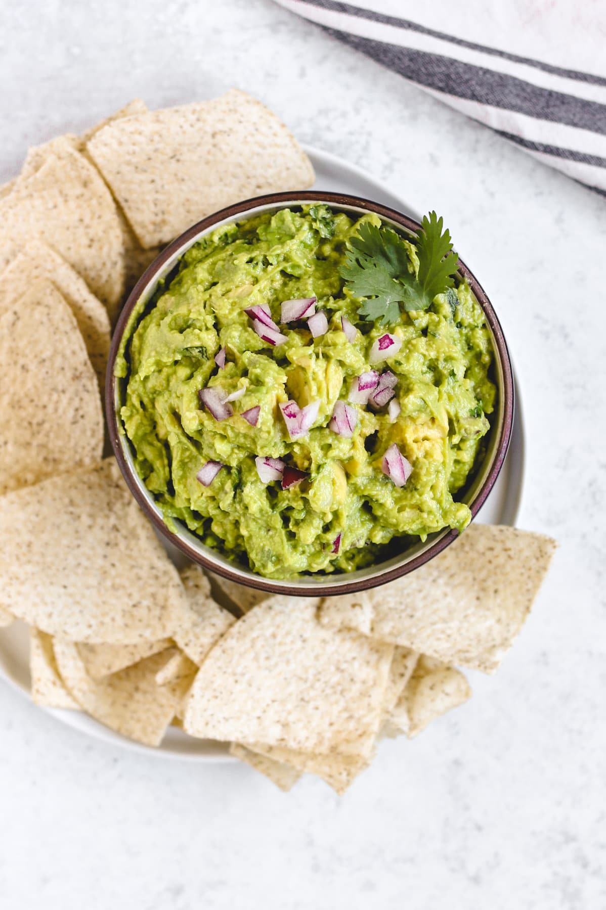 a bowl of guacamole