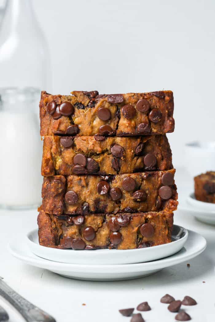 vegan chocolate chip banana bread