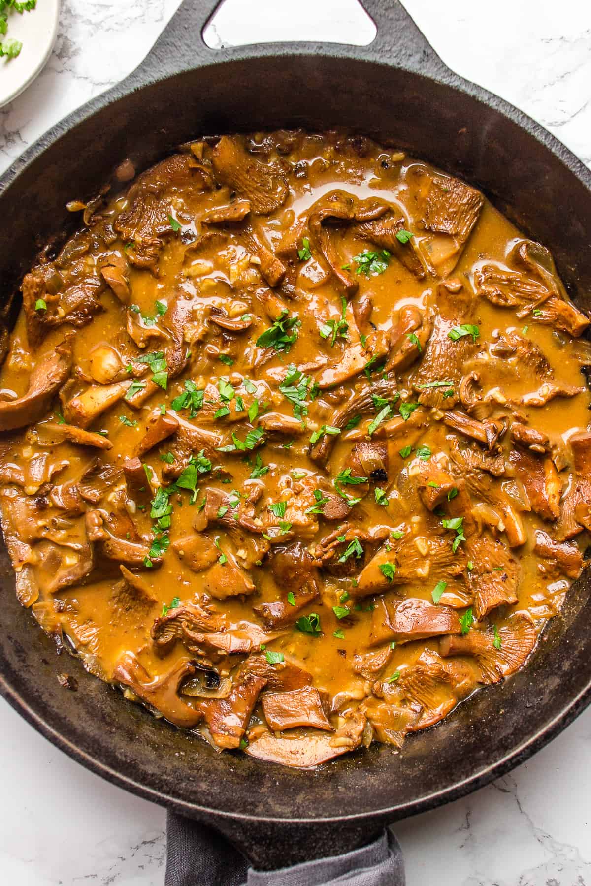 vegan mushroom stroganoff