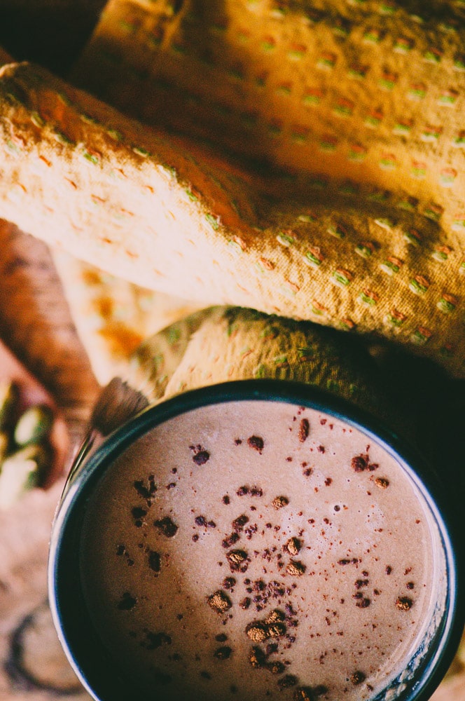 hot cacao in a mug