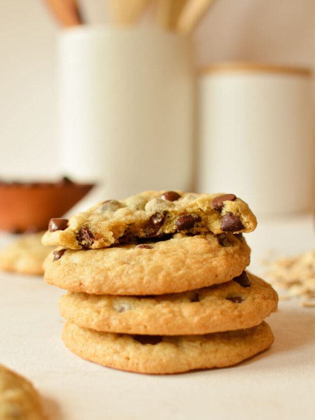 DairyFree Chocolate Chip Cookies caramel and cashews