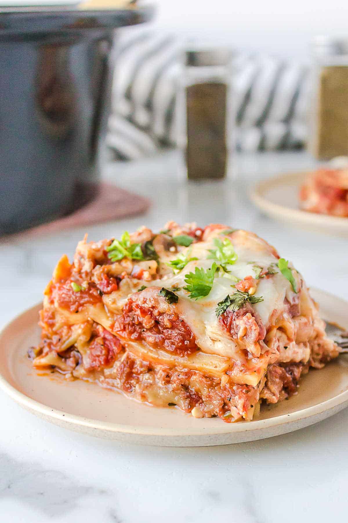 lasagna on a plate