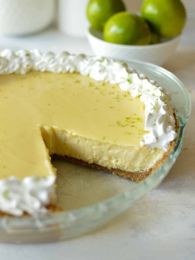 Gluten Free Key Lime Pie caramel and cashews