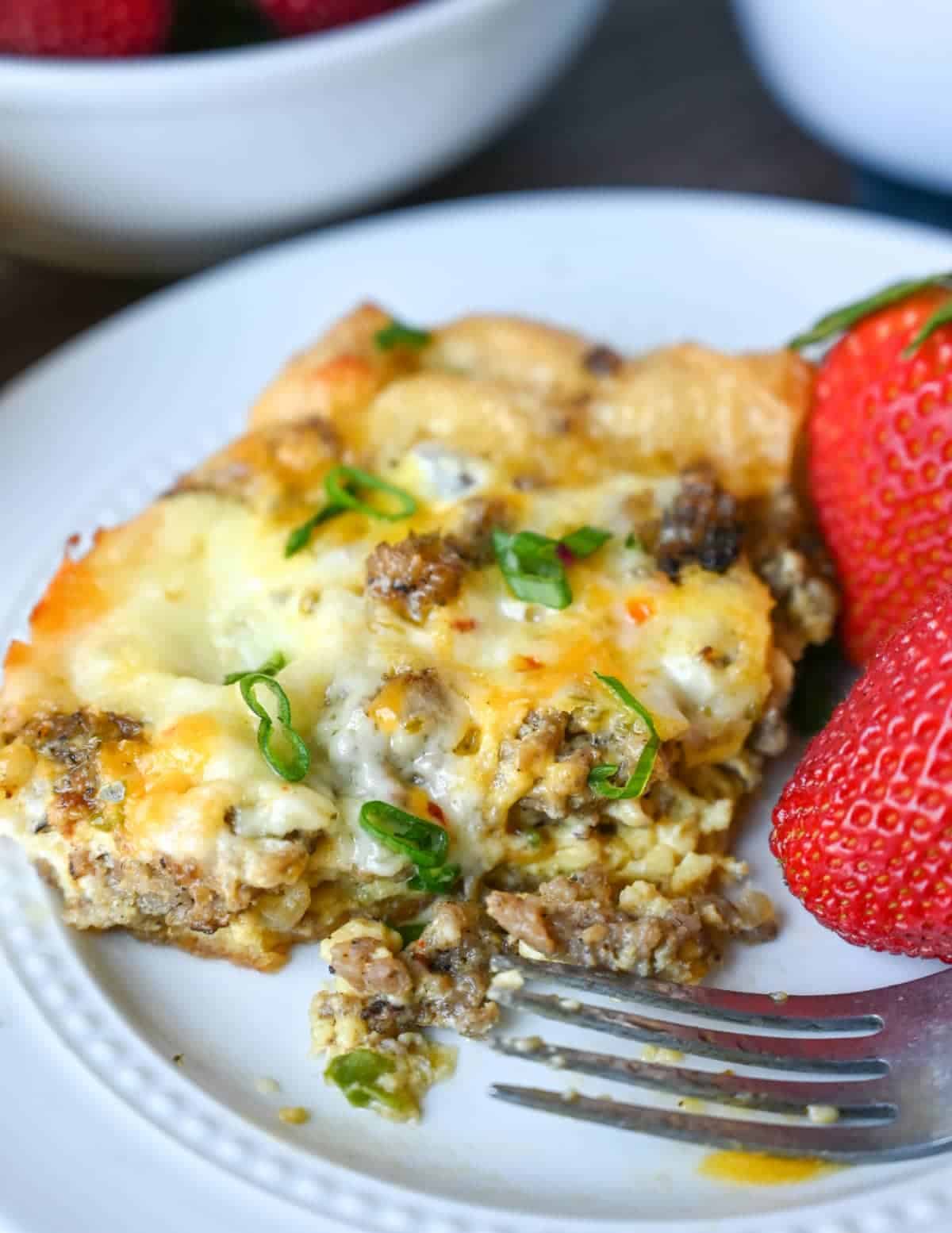 sausage crescent roll casserole