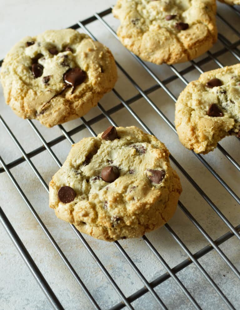 No Butter Chocolate Chip Cookies caramel and cashews