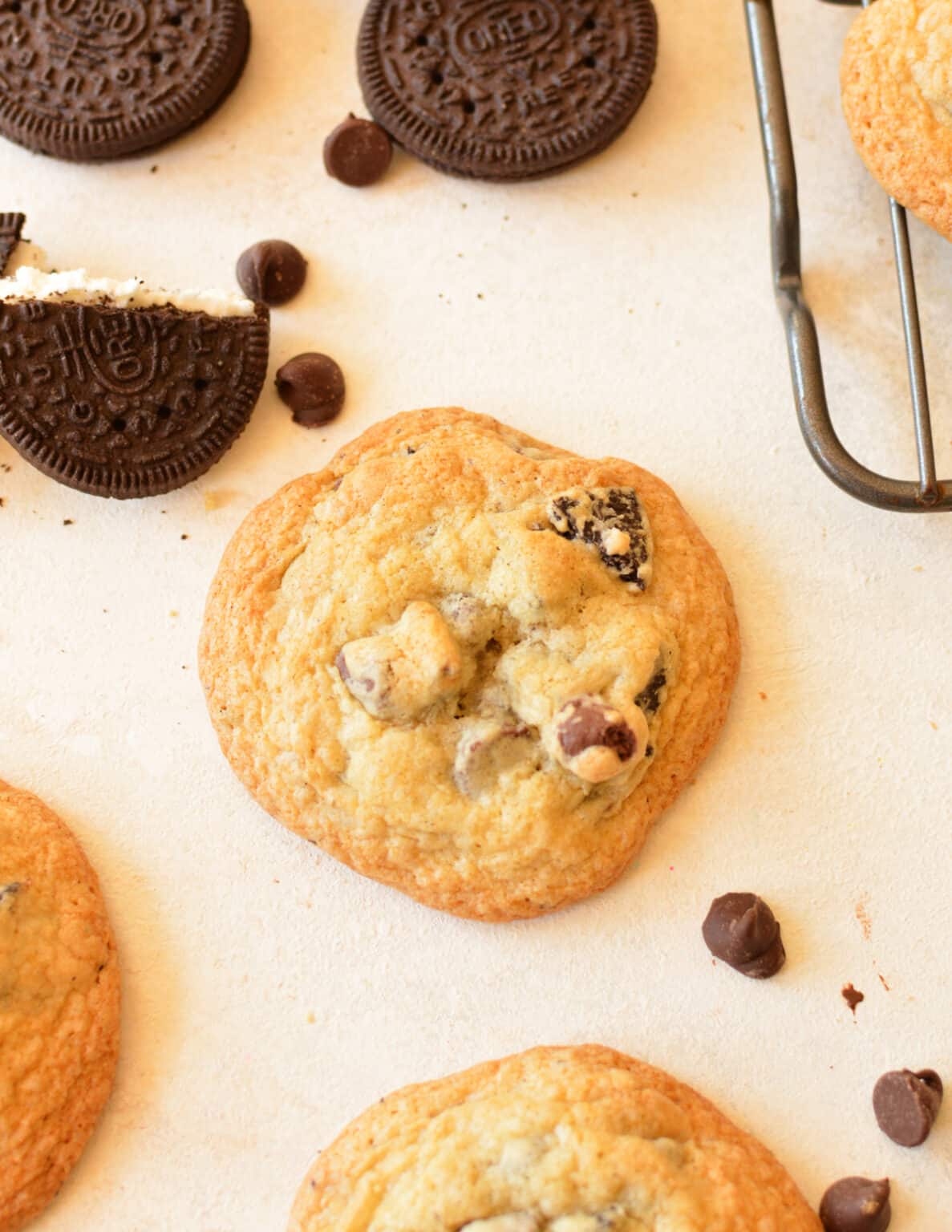 Oreo Chocolate Chip Cookies caramel and cashews