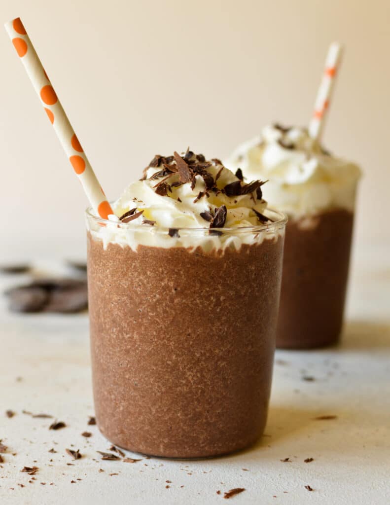 Chocolate Milkshake Without Ice Cream caramel and cashews