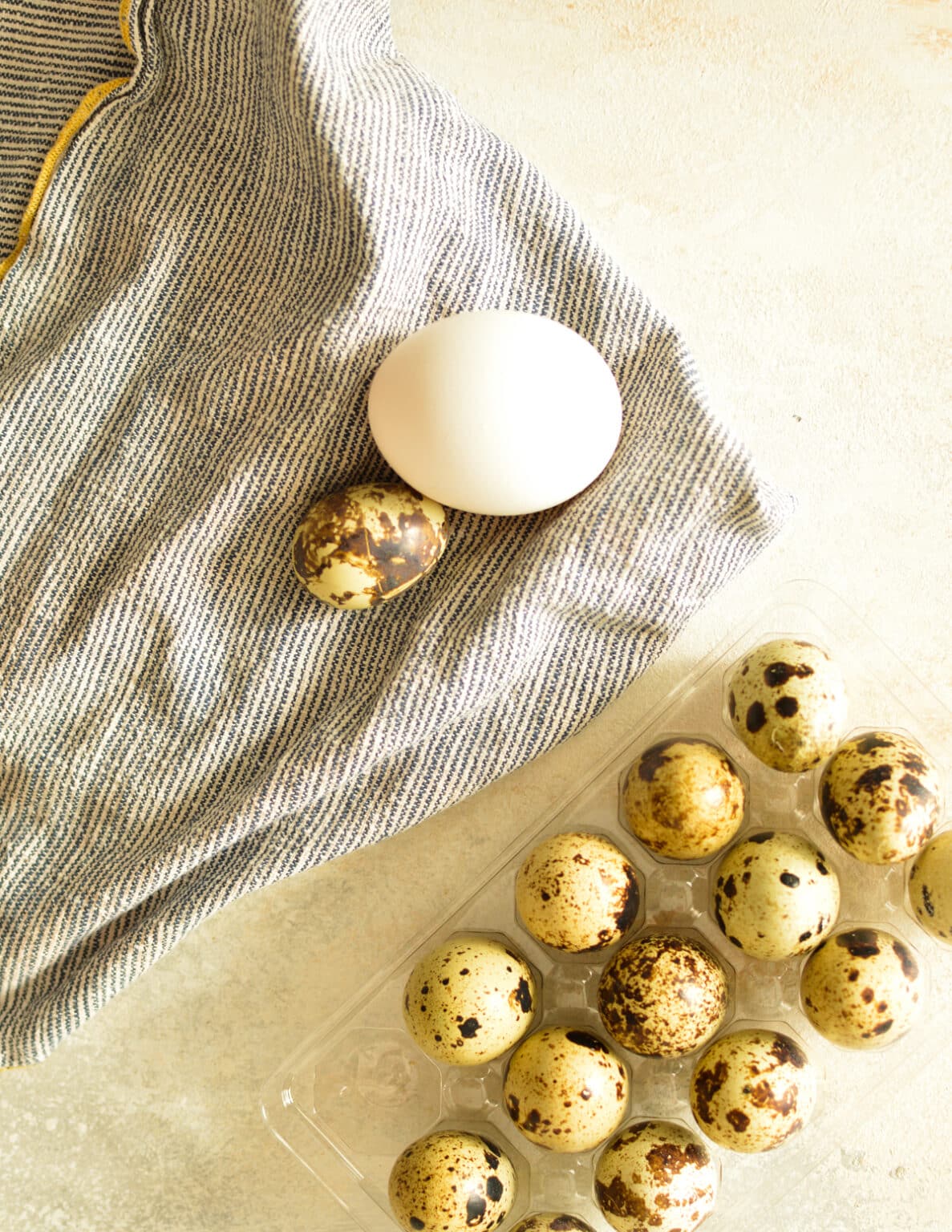 Soft Boiled Quail Eggs caramel and cashews