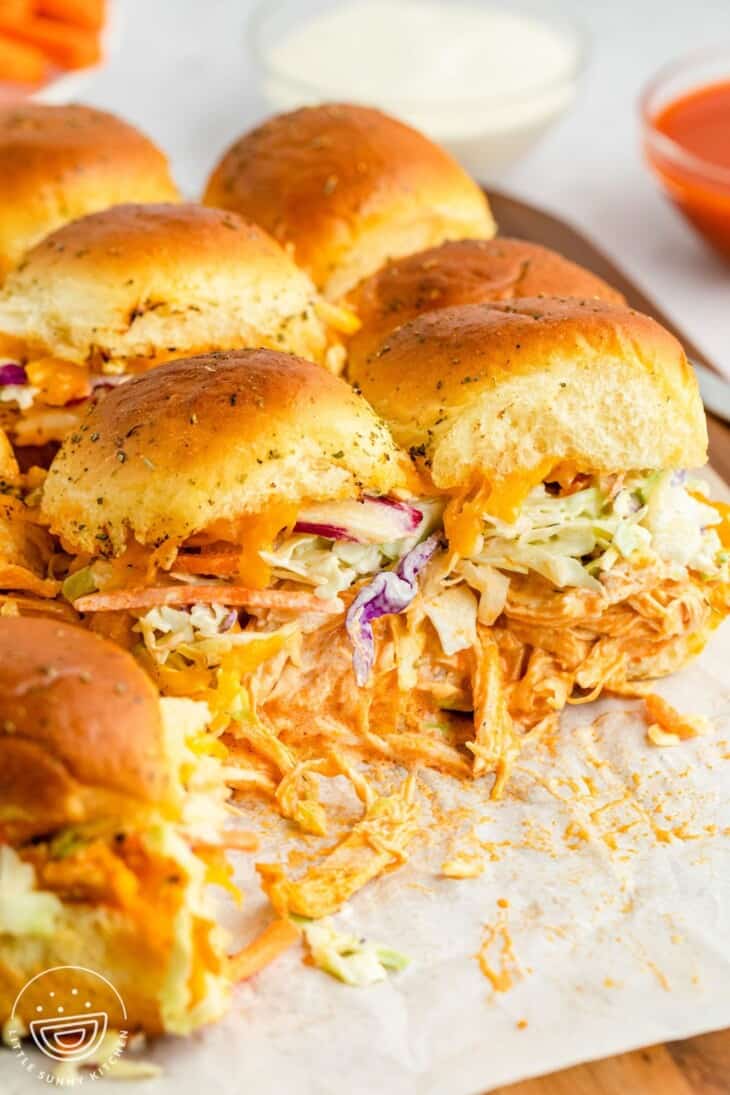 buffalo chicken sliders