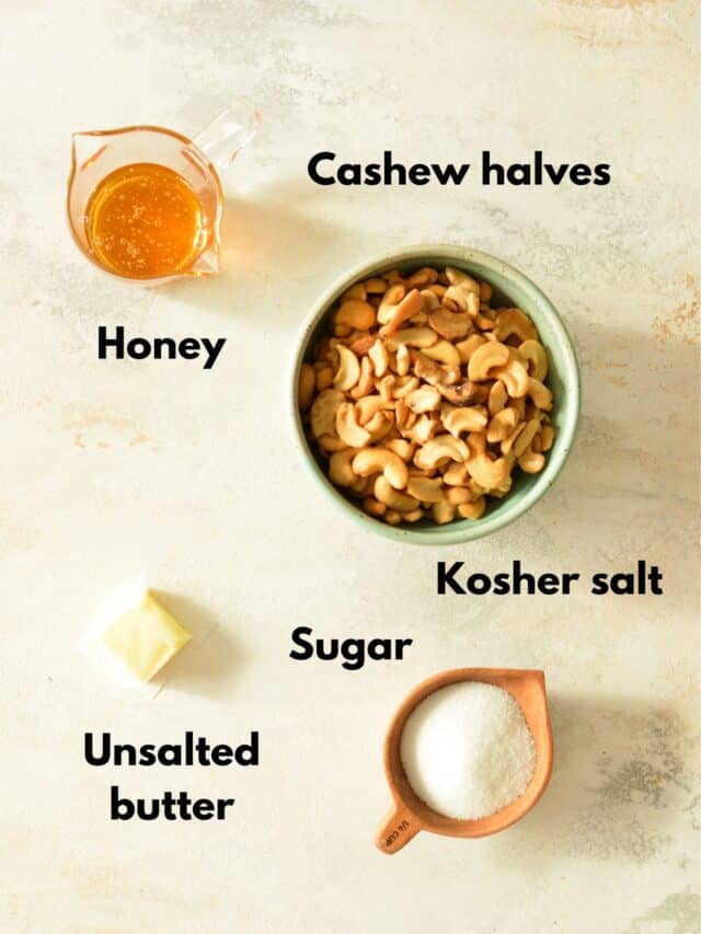 Honey Roasted Cashews caramel and cashews