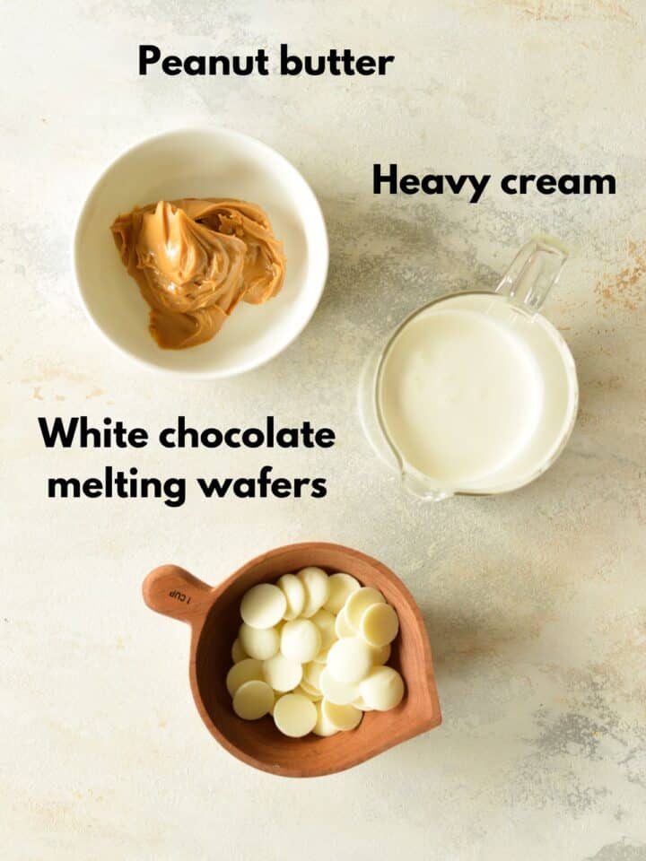 Peanut Butter Ganache caramel and cashews