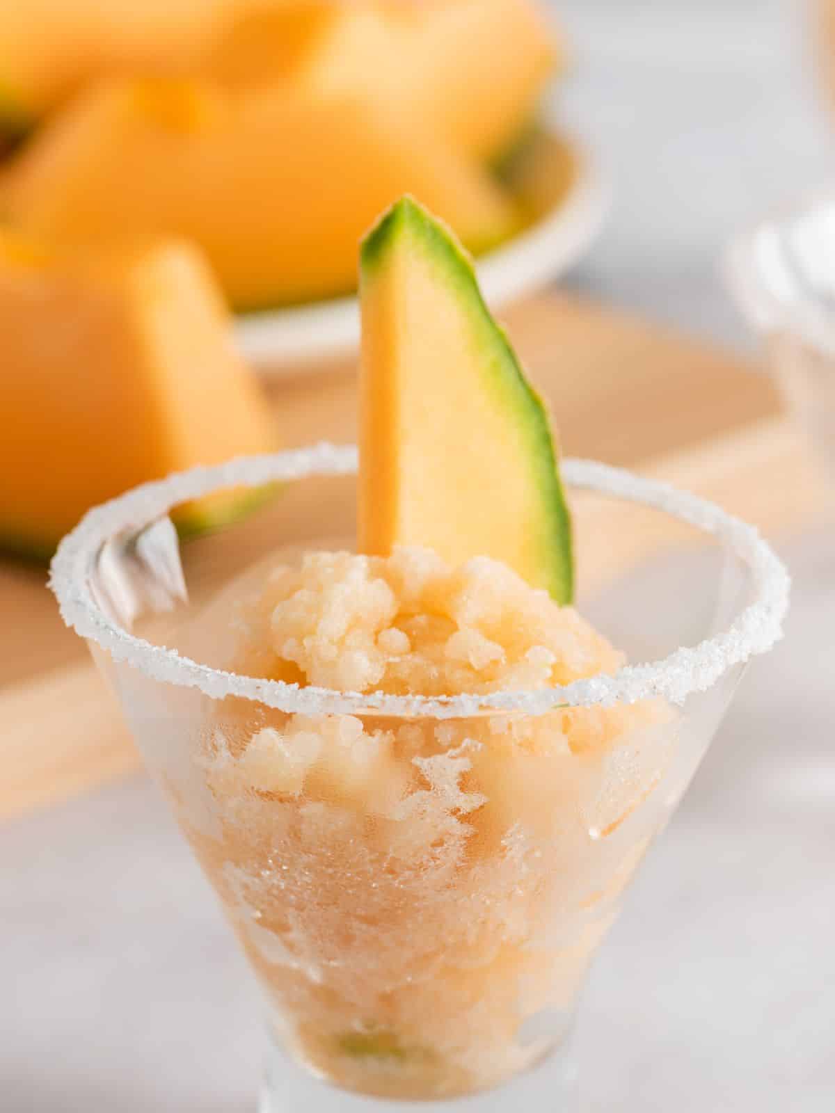 cantaloupe granita