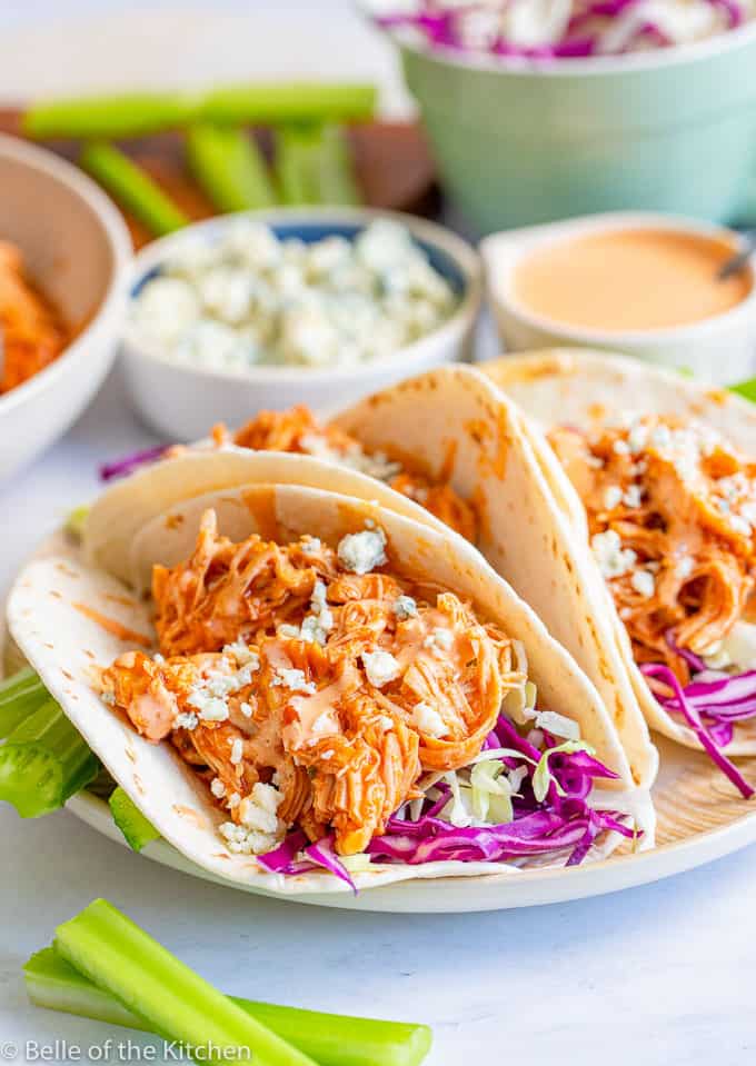 buffalo chicken tacos