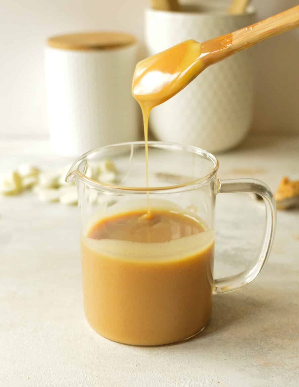 Peanut Butter Ganache caramel and cashews