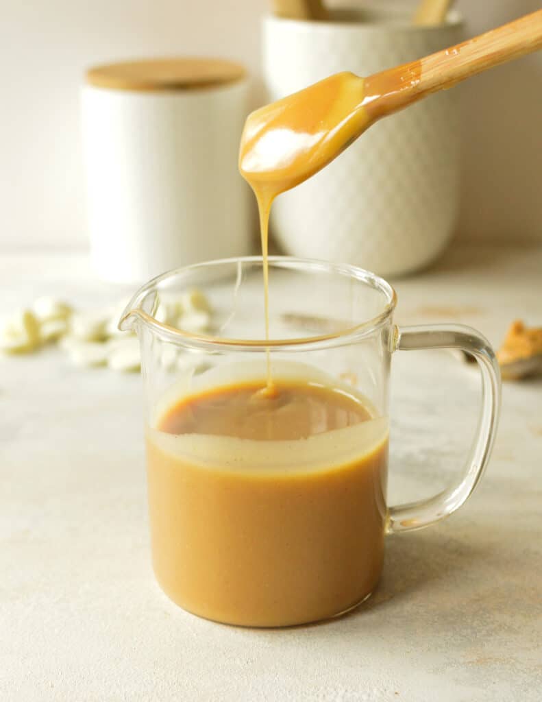 Peanut Butter Ganache caramel and cashews