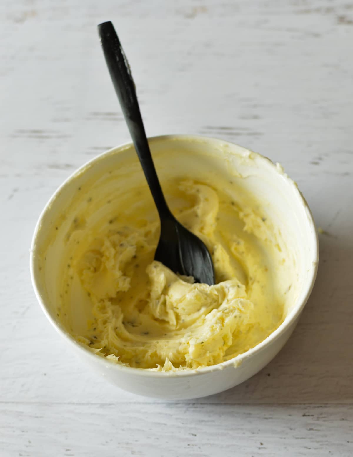 garlic butter in a bowl.